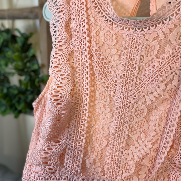 Lulus My Sweetheart Blush Pink Lace Mini Dress - Picture 9 of 9
